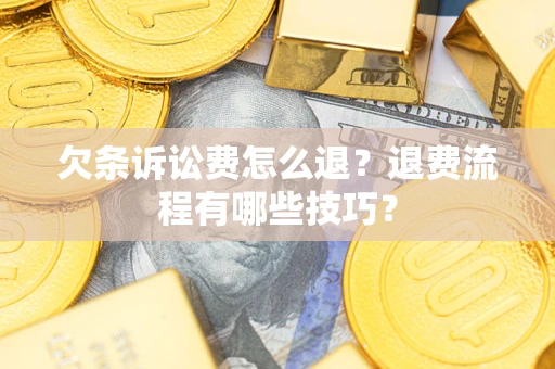 武汉欠条诉讼费怎么退？退费流程有哪些技巧？