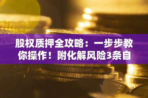 武汉股权质押全攻略：一步步教你操作！附化解风险3条自救法则