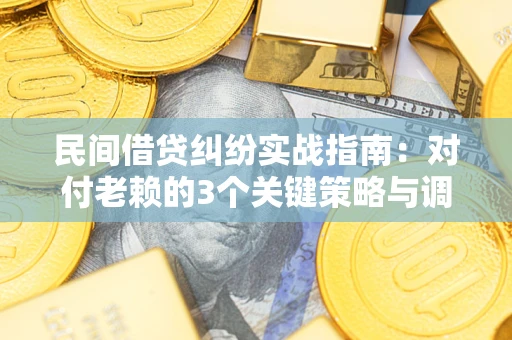 武汉民间借贷纠纷实战指南：对付老赖的3个关键策略与调解盲区解析