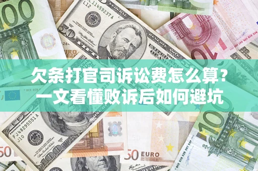 武汉欠条打官司诉讼费怎么算？一文看懂败诉后如何避坑